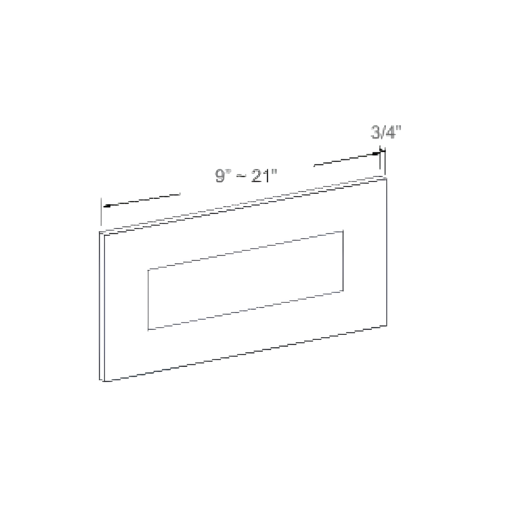 D36R - DRAWER PANEL FOR B36 - RIGHT DRAWER 18"W x 0.75"D x 7"H Sage Green- E3