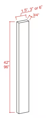 F1.5 - Tall Filler - 1.5"W x 96"H x 3/4"D