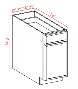 BWB18 - Base Waste Basket - 18" x 34 1/2 x 24