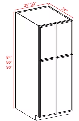 U309024 - Wall Pantry - 30"W x 90"H x 24"D - 4D 5S