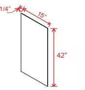 WSV42 - Wall Skin Panel - 15"W x 42"H x 1/4"D