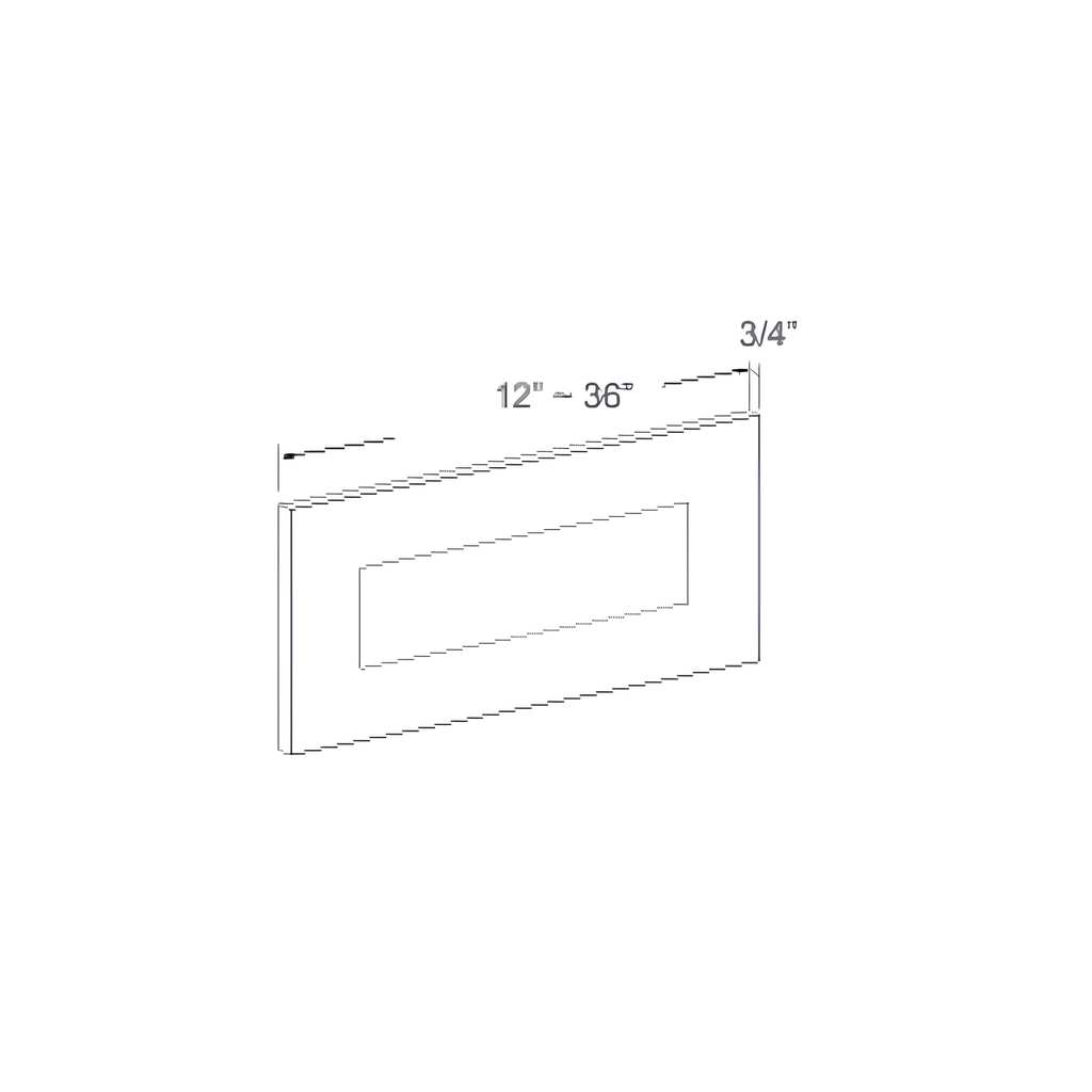 DD30 - DRAWER PANEL FOR DB30 - BIG DRAWER 30"W x 0.75"D x 7"H Dove White- E1
