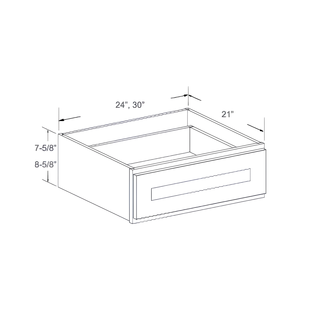 FD30 - KNEE DRAWER - 30"W 30"W x 21"D x 7"H Naval Blue - B7