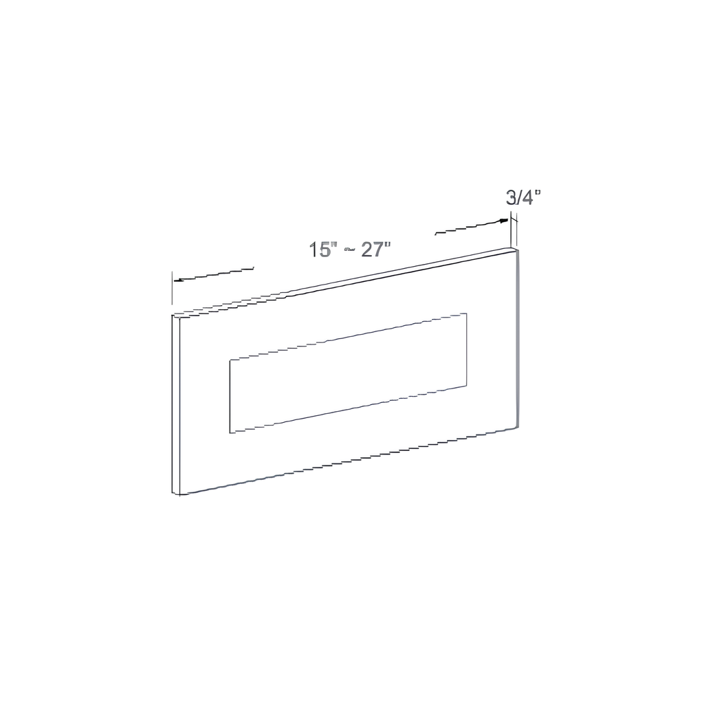 DS24 - DRAWER PANEL FOR SB24 24"W x 0.75"D x 7"H Pebble Grey - B6