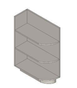 BEC9 R/L - BASE OPEN END CABINET BEC9 9"W x 23.75"D x 34.25"H Pure White Vail