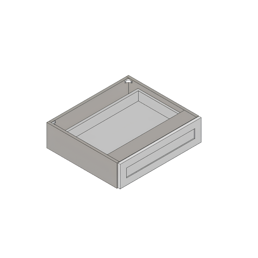 VDK30 - VANITY KNEE DRAWER 30"W x 21"D x 34.5"H Slim Shaker White Fresno