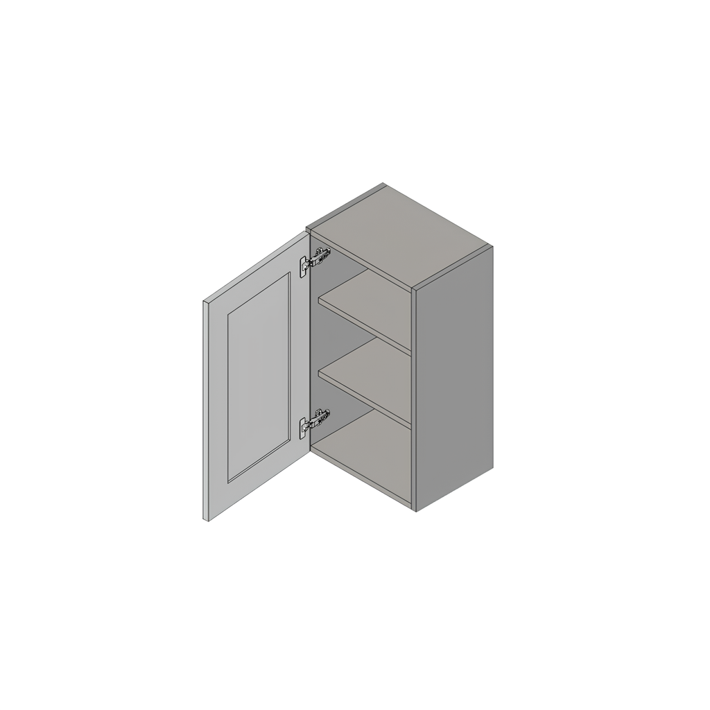 W1230 - WALL CABINET 30” HIGH DOUBLE DOOR 12"W x 13"D x 30"H Slim Shaker White Fresno