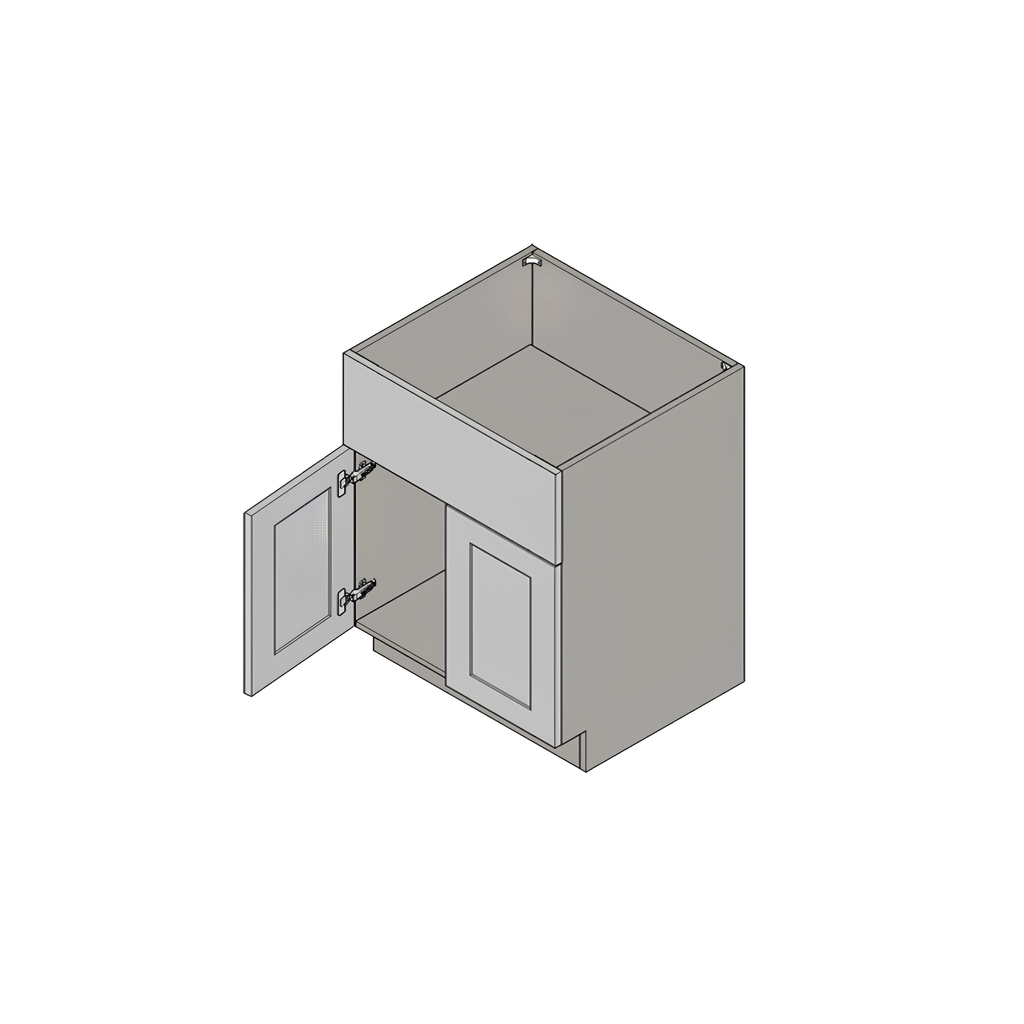 FSB36 - FARM SINK BASE 36"W x 23.75"D x 34.25"H Shaker White Hampton