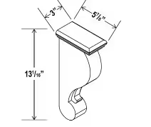 CBT - Corbel - 3"W x 12 3/4"H x 6"D